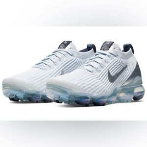 Nike VaporMax Flyknit 3 White Reflect Silver Sneakers